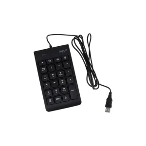کیبورد عددی سیمی رپو (Rapoo) مدل K10 – اتصال USB | طراحی جمع‌وجور | مناسب حسابداری و ورود داده